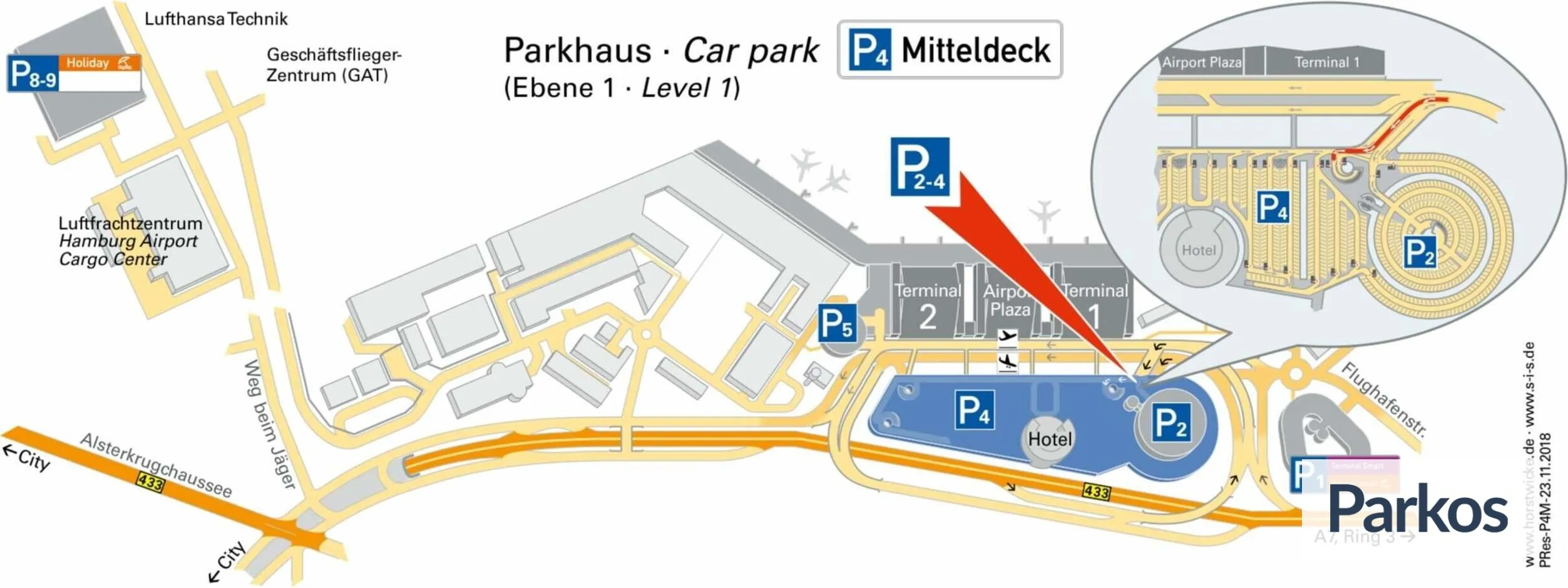 Hamburg Airport P4 Mitteldeck - Parken Flughafen Hamburg - picture 1